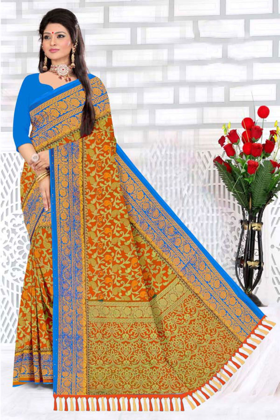 Renial Printed 2 New Latest Designer Ethnic Wear Saree Collection